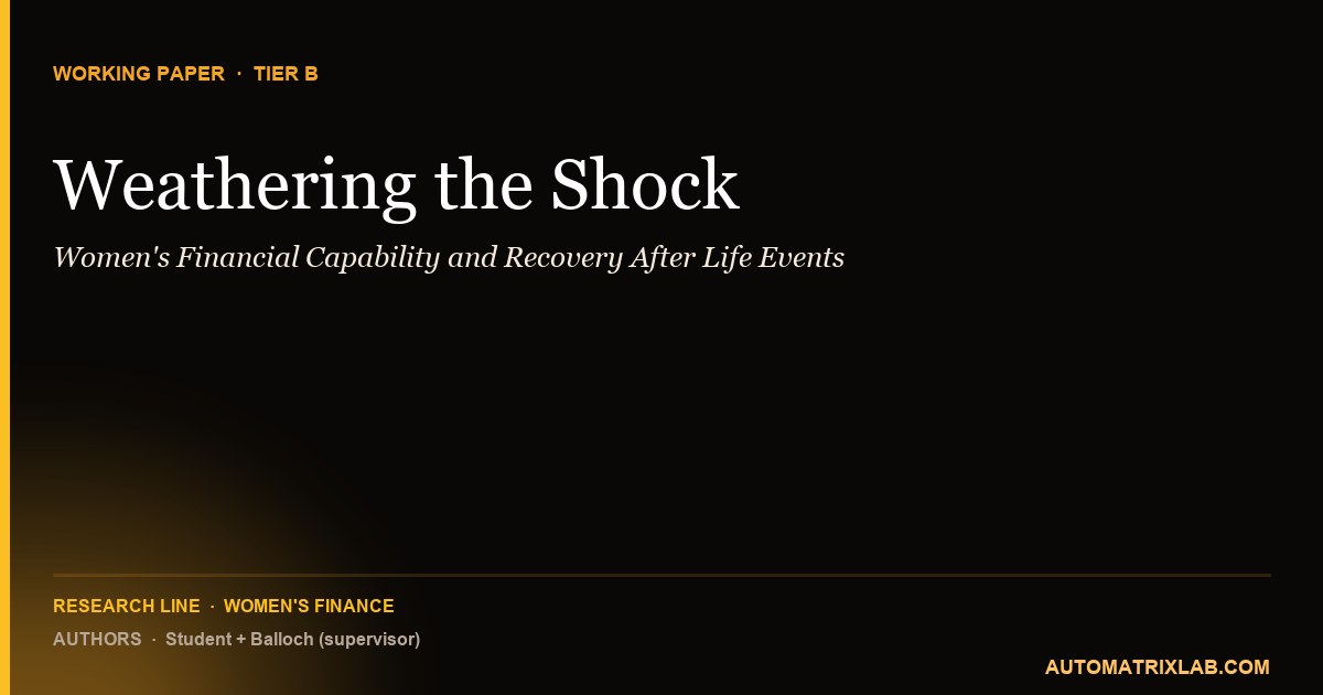 Weathering the Shock